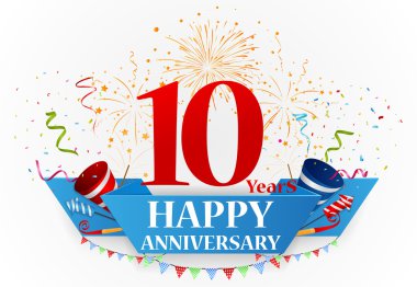 Mutlu yıldönümü kutlama tasarım