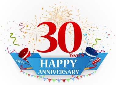 Mutlu yıldönümü kutlama tasarım