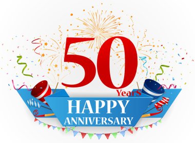 Mutlu yıldönümü kutlama tasarım