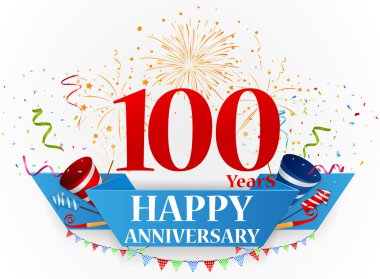 Mutlu yıldönümü kutlama tasarım