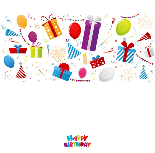 Fondo de celebración de cumpleaños — Vector de stock