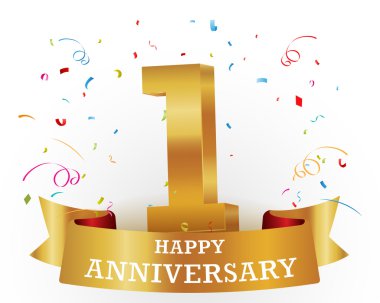 Mutlu yıldönümü kutlamaları havai fişek ile