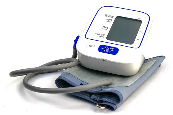 The device for measuring blood pressure tonometer is on a white background — Stock Photo, Image