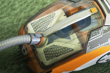 washing vacuum cleaner with aquafilter close-up top view. High quality photo