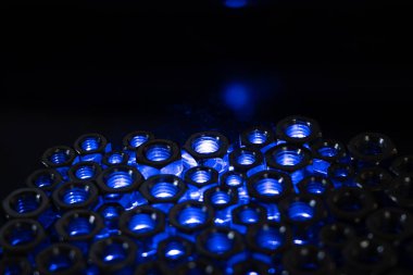 Aydınlatılmış fındıklardan soyut renkli arkaplan