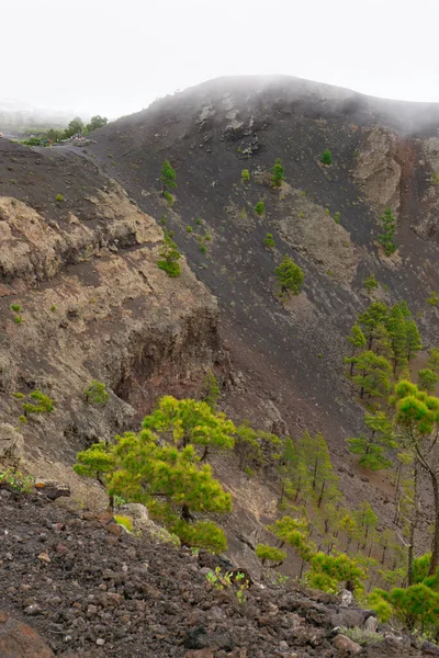 View Crater San Antonio Volcano Canary Island Palma — Stock Photo, Image
