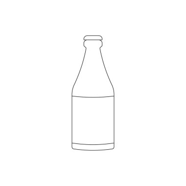 Bira şişesi sembollü taslak biçimi simgesi