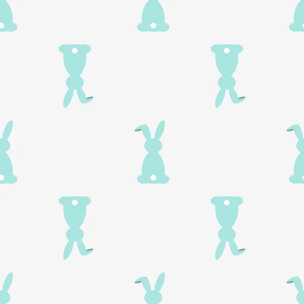 Modèles Sans Couture Colorés Avec Lapin Pâques Illustration Vectorielle Pour — Image vectorielle