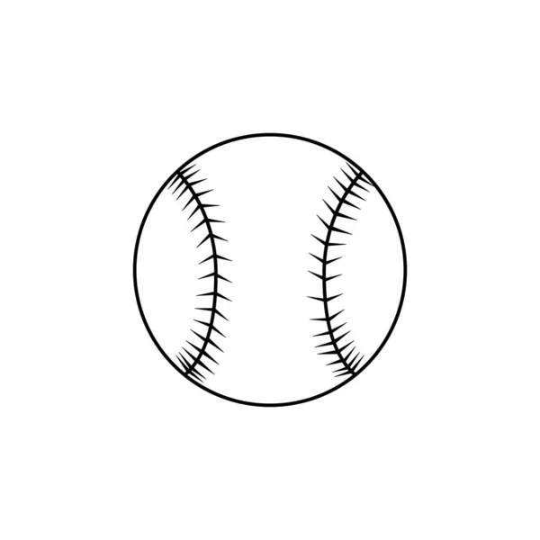 image of a baseball softball ball isolated in white background.