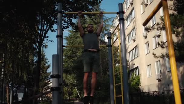 Activités Sportives Plein Air Mode Vie Sain Exercices Fitness Force — Video