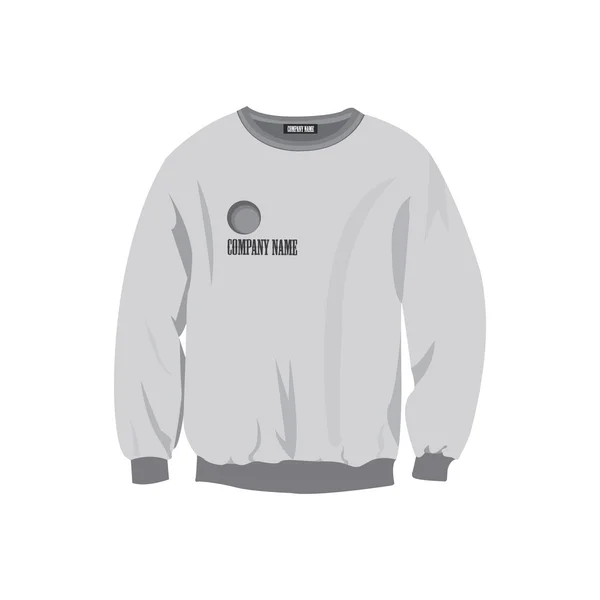 Sweatshirt ontwerpsjabloon — Stockvector