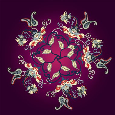 Vektör Paisley mandala