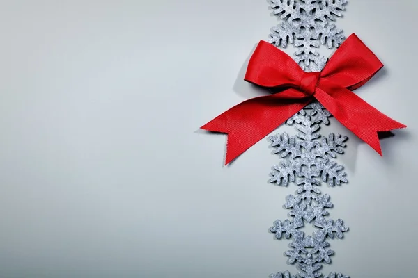 Weihnachten und Neujahr Schneeflocke Hintergrund — Stockfoto