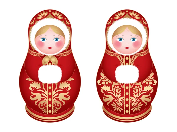 Russische Puppen — Stockvektor