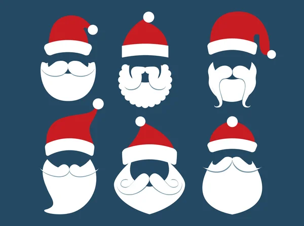 Papai Noel Face —  Vetores de Stock