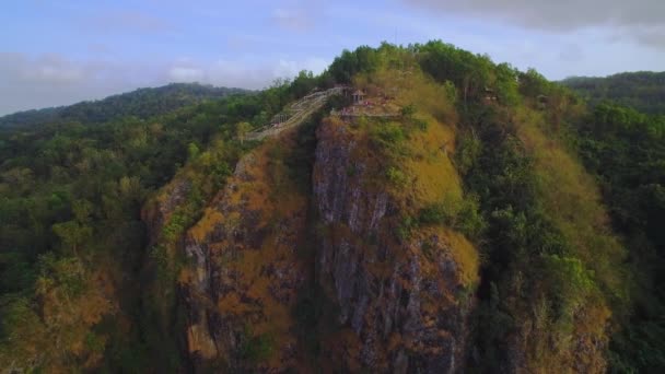 Gunung Kidul Dağı Ndaki Uçurumda Inanılmaz Bir Turistik Mekan Kamera — Stok video