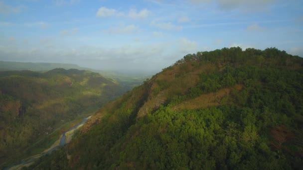 Υπέροχη Θέα Του Τοπίου Gunung Kidul Βουνό Και Oyo Κοιλάδα — Αρχείο Βίντεο