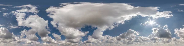 Sem Emenda Céu Azul Claro Panorama Hdri 360 Graus Ângulo — Fotografia de Stock