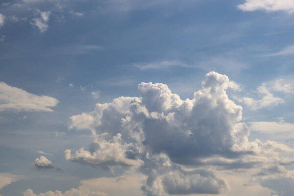 blue sky panorama with beautiful clouds. use for sky replacement