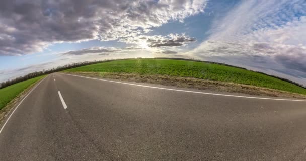 Повільно Обертаючи Пейзаж Маленьку Планету Перетворення Простору — стокове відео