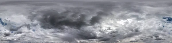 Blauwe Lucht Met Mooie Donkere Wolken Voor Storm Naadloze Hdri — Stockfoto