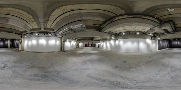 Tertemiz Küresel Hdri Panorama 360 Derece Depo Hangar Galeri Olarak — Stok fotoğraf