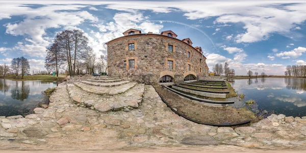 Fullständig Sömlös Sfärisk Hdri Panorama 360 Graders Vinkel Nära Restaurerad — Stockfoto