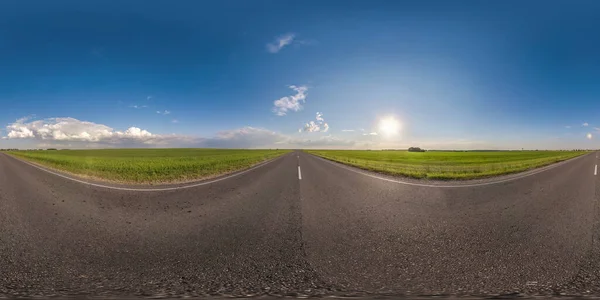 Tam Pürüzsüz Küresel Hdri Panorama 360 Derecelik Açıyla Güneşli Bir — Stok fotoğraf