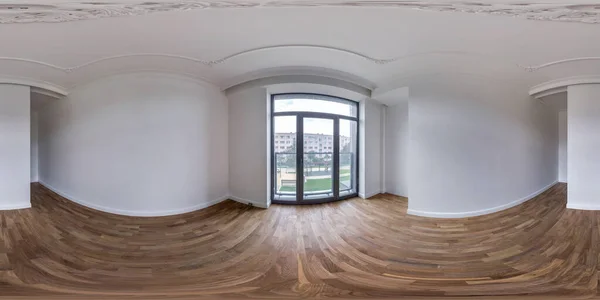 Quarto Vazio Sem Mobília Panorama Hdri Esférico Completo 360 Graus — Fotografia de Stock