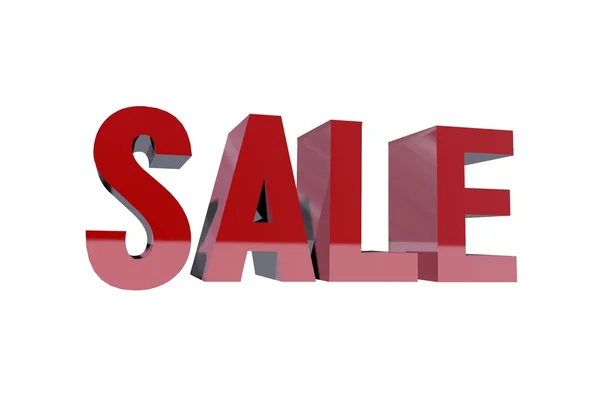 Red sign SALE on the white background — Stock Photo, Image