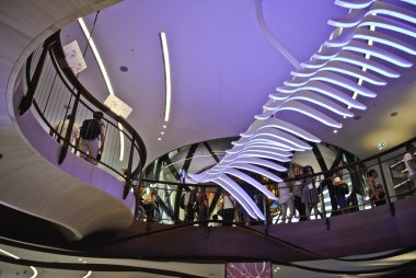 Milan, Lombard, İtalya - 17.06.2015: Alman pavilion Expo 2015 köyde 17 Haziran.