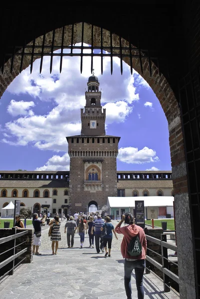 Castello Sforzesco, Piazza Castello, Milano. Stockbild