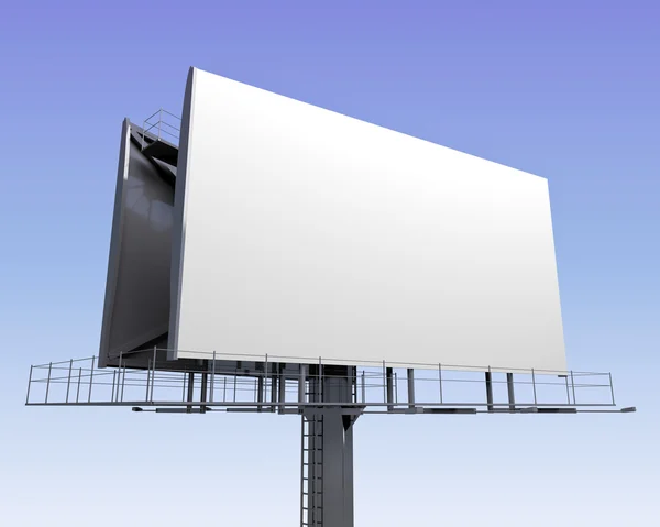 Beyaz gökyüzü arka plan üzerinde billboard