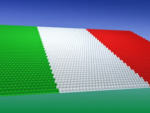 Tribun s vlajka Itálie — Stock fotografie