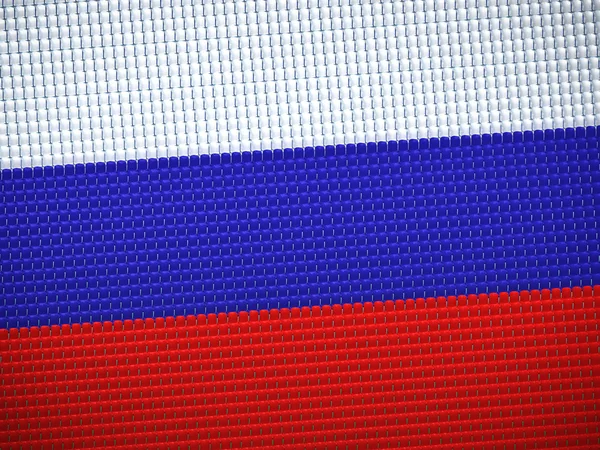 Tribune with flag of Russian Federation — Stock Photo, Image