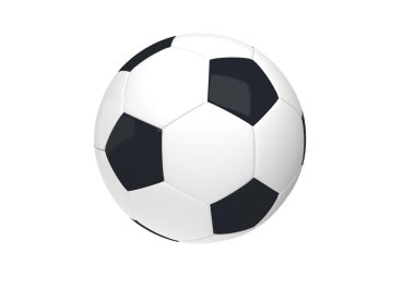 beyaz zemin üzerinde futbol topu