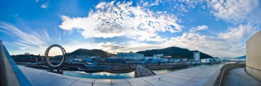 Expo 2012 Yeosu, Güney Kore. Deniz kıyısına yakın Uluslararası Fuarı
