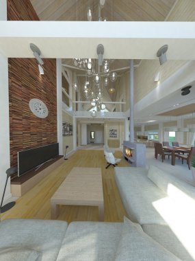 Modern iç - oturma odası