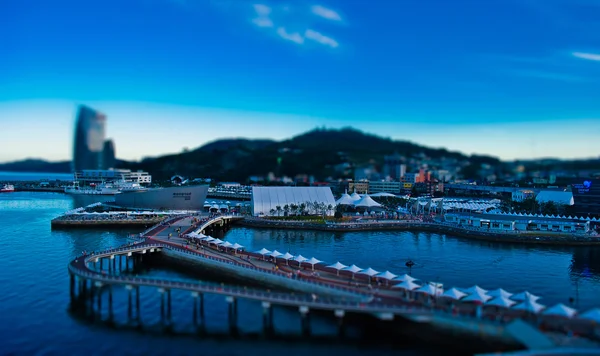 Expo 2012 Yeosu, Dél-Korea. Nemzetközi kiállítás közelében a tenger partján — Stock Fotó