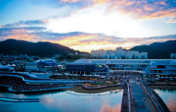 Expo 2012 Yeosu, Sydkorea. Internationell utställning nära kusten — Stockfoto