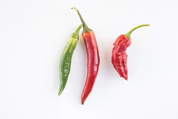 Barevný mix nejžhavější chilli papričky — Stock fotografie