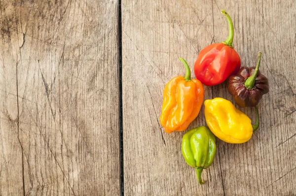 Fresh habanero peppers Stock Photo