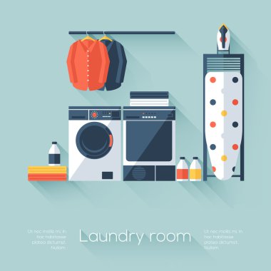 Download Retro Laundry Room Free Vector Eps Cdr Ai Svg Vector Illustration Graphic Art