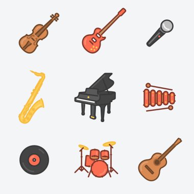 Müzik aletleri Icon set