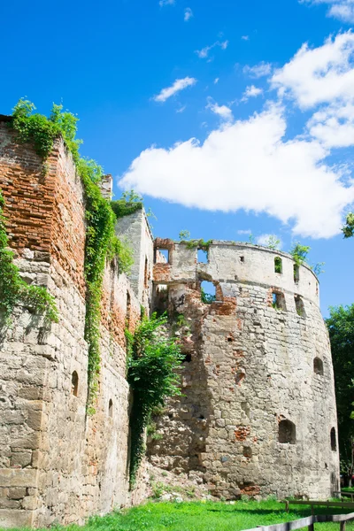 Castelo de Sieniawski meio arruinado — Fotografia de Stock