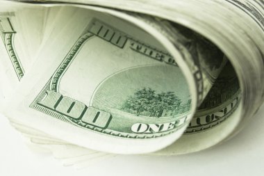 Bize dolar yığını görünümünü yakın çekim