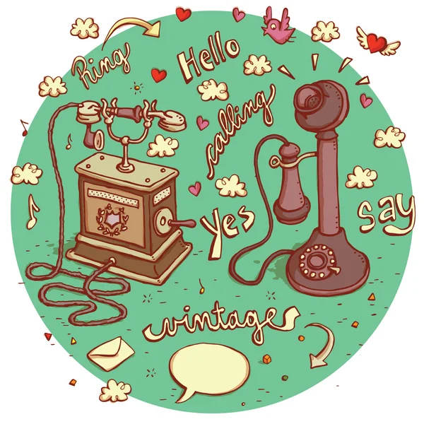 Objetos de telecomunicaciones No.5 . — Vector de stock