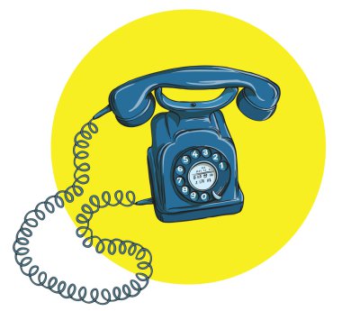Vintage Telefon No.5, el cihazında