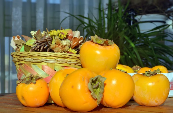 Frukter, höst, cachi — Stockfoto