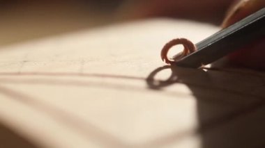 Güzel oymacılığı yakın çekim